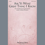 Download or print John Purifoy Ask Ye What Great Thing I Know Sheet Music Printable PDF 5-page score for Concert / arranged SATB SKU: 93014