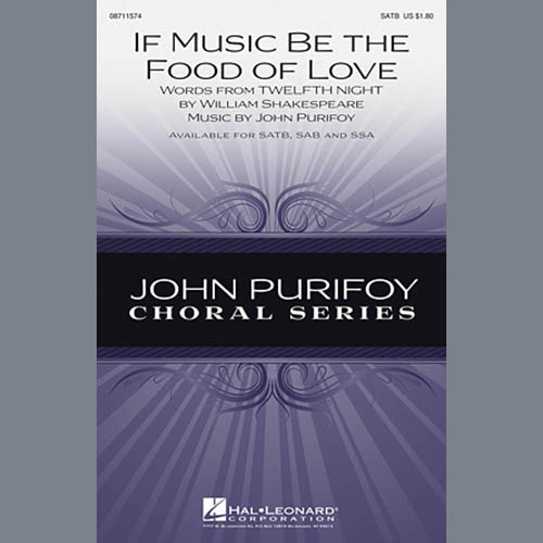 John Purifoy If Music Be The Food Of Love (from Shakespeare's Twelfth Night) profile picture