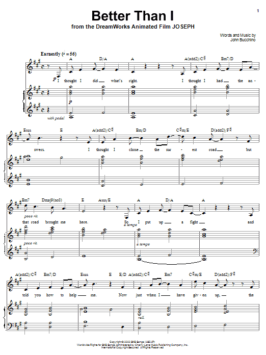 Learn to play John Bucchino Better Than I sheet music for Piano, Vocal & Guitar (Right-Hand Melody) in minutes. John Bucchino Better Than I sheet music notes and chords