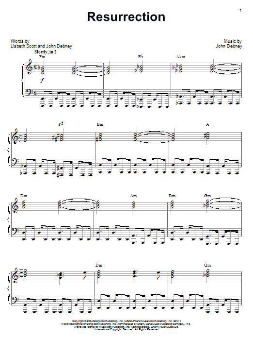Learn to play John Debney Resurrection sheet music for Piano in minutes. John Debney Resurrection sheet music preview music notes and score for Piano including 3 page(s)