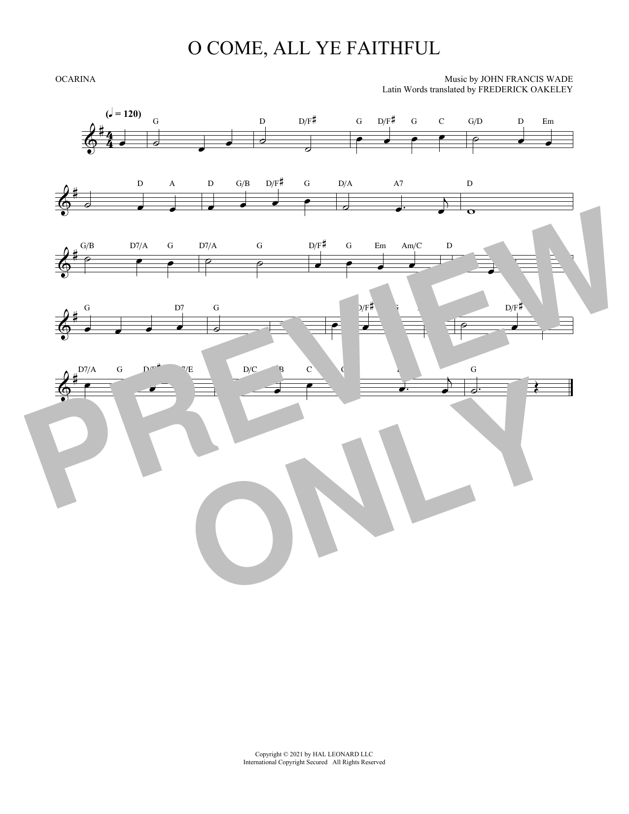 Learn to play John Francis Wade O Come, All Ye Faithful sheet music for E-Z Play Today in minutes. John Francis Wade O Come, All Ye Faithful sheet music preview music notes and score for E-Z Play Today including 2 page(s)