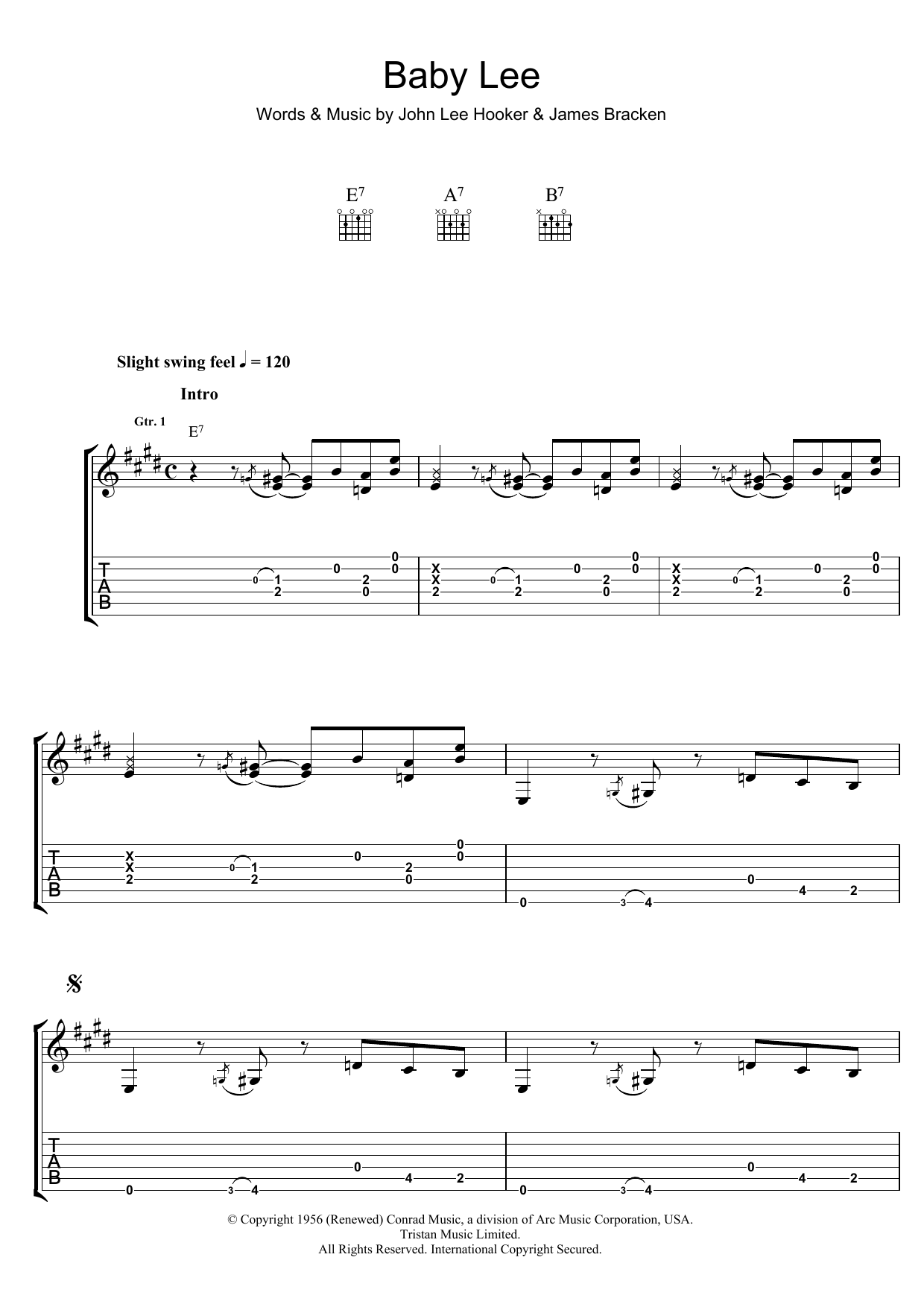 Learn to play John Lee Hooker Baby Lee sheet music for Guitar Tab in minutes. John Lee Hooker Baby Lee sheet music preview music notes and score for Guitar Tab including 6 page(s)