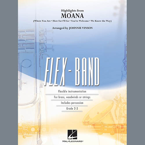 Johnnie Vinson Highlights from Moana - Conductor Score (Full Score) pictures Johnnie Vinson Highlights from Moana - Conductor Score (Full Score) profile picture