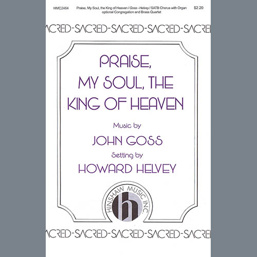 Jon Goss Praise, My Soul, The King of Heaven (arr. Howard Helvey) profile picture