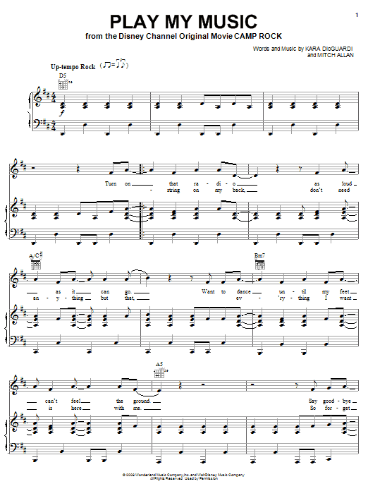 Learn to play Jonas Brothers Play My Music sheet music for Piano, Vocal & Guitar (Right-Hand Melody) in minutes. Jonas Brothers Play My Music sheet music preview music notes and score for Piano, Vocal & Guitar (Right-Hand Melody) including 7 page(s)