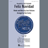 Download or print Jose Feliciano Feliz Navidad (arr. Tom Gentry, David Briner) Sheet Music Printable PDF 6-page score for Barbershop / arranged TTBB Choir SKU: 407053