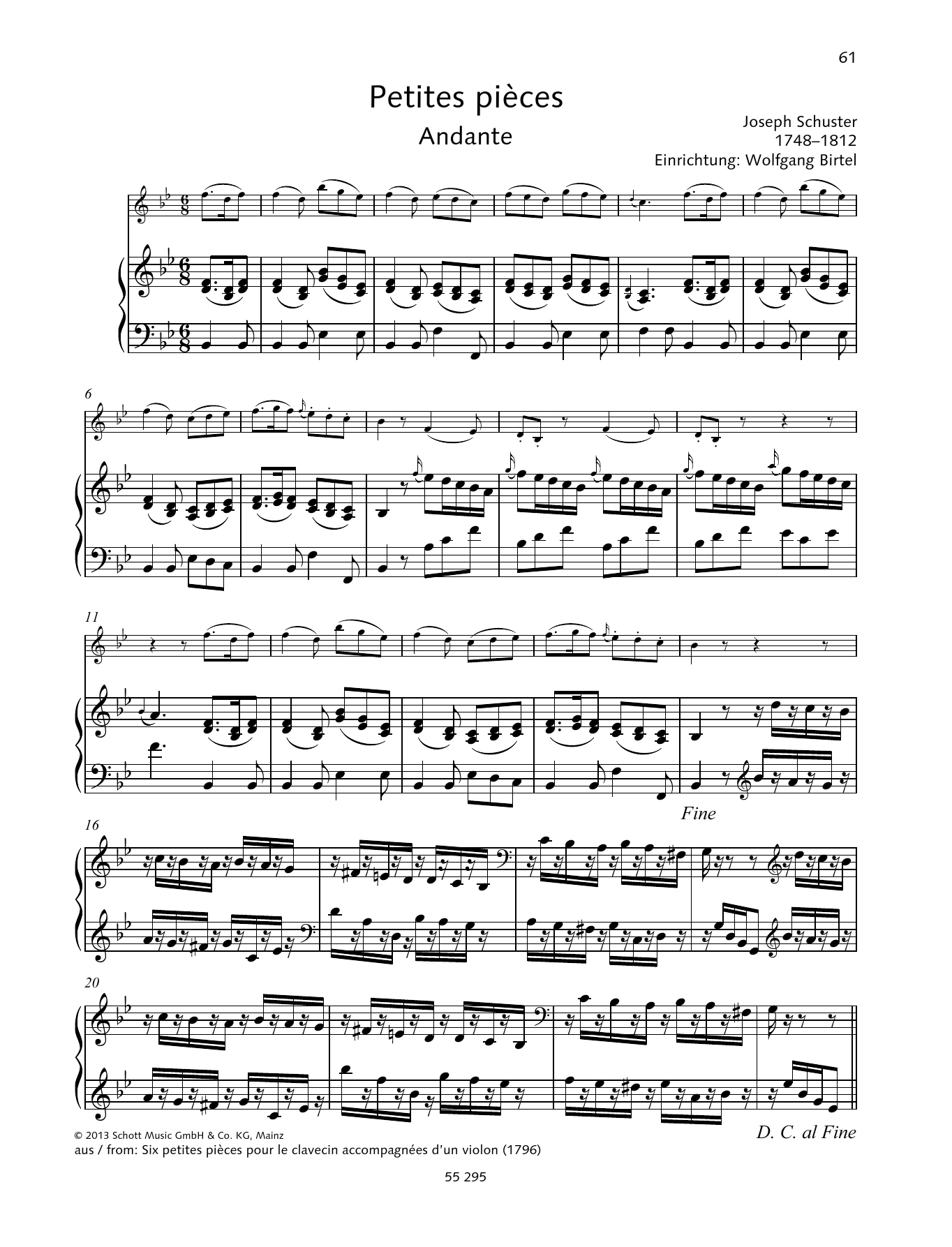 Learn to play Josef Schuster Petites pièces sheet music for String Solo in minutes. Josef Schuster Petites pièces sheet music preview music notes and score for String Solo including 7 page(s)