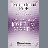 Download or print Joseph M. Martin Declaration Of Faith - Double Bass Sheet Music Printable PDF 3-page score for Christian / arranged Choir Instrumental Pak SKU: 305546