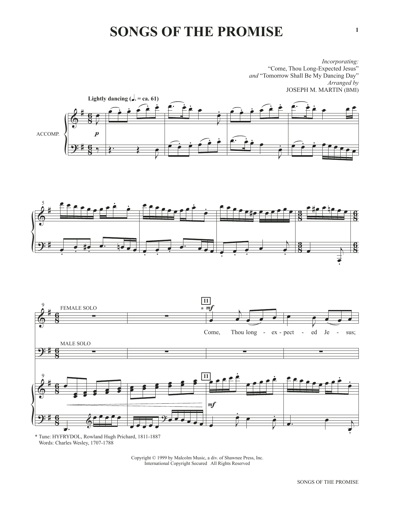 Joseph M. Martin Songs Of The Promise (from Voices Together: Duets for Sanctuary Singers) sheet music, chords, lyrics - Printable PDF for Vocal Duet