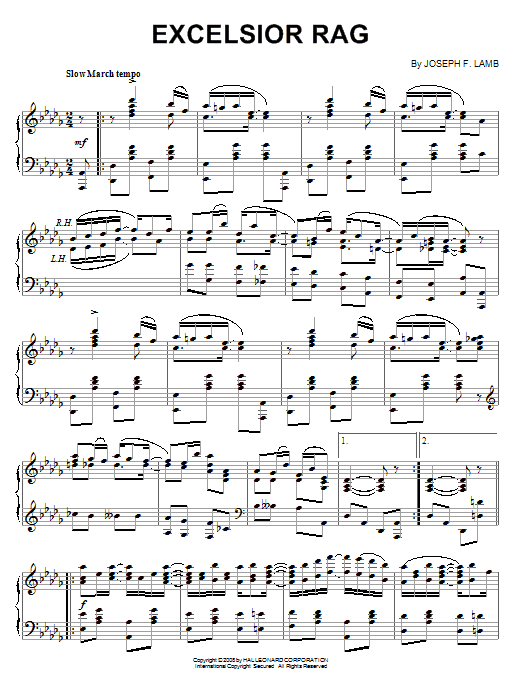 Learn to play Joseph Lamb Excelsior Rag sheet music for Piano in minutes. Joseph Lamb Excelsior Rag sheet music notes and chords