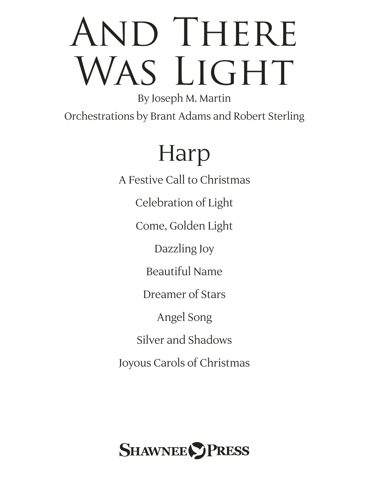 Joseph M. Martin And There Was Light - Harp sheet music preview music notes and score for Choir Instrumental Pak including 26 page(s)