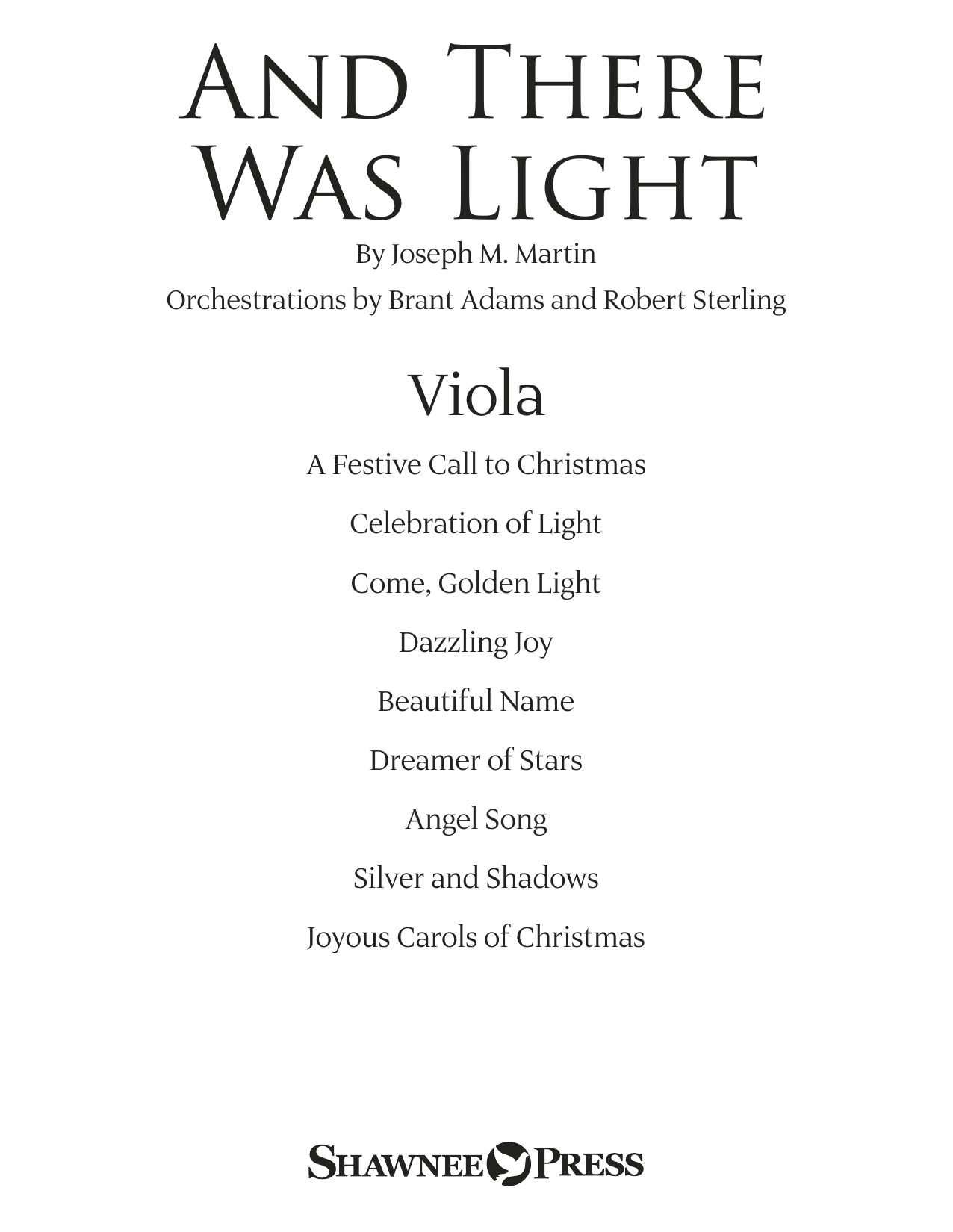 Joseph M. Martin And There Was Light - Viola sheet music preview music notes and score for Choir Instrumental Pak including 31 page(s)