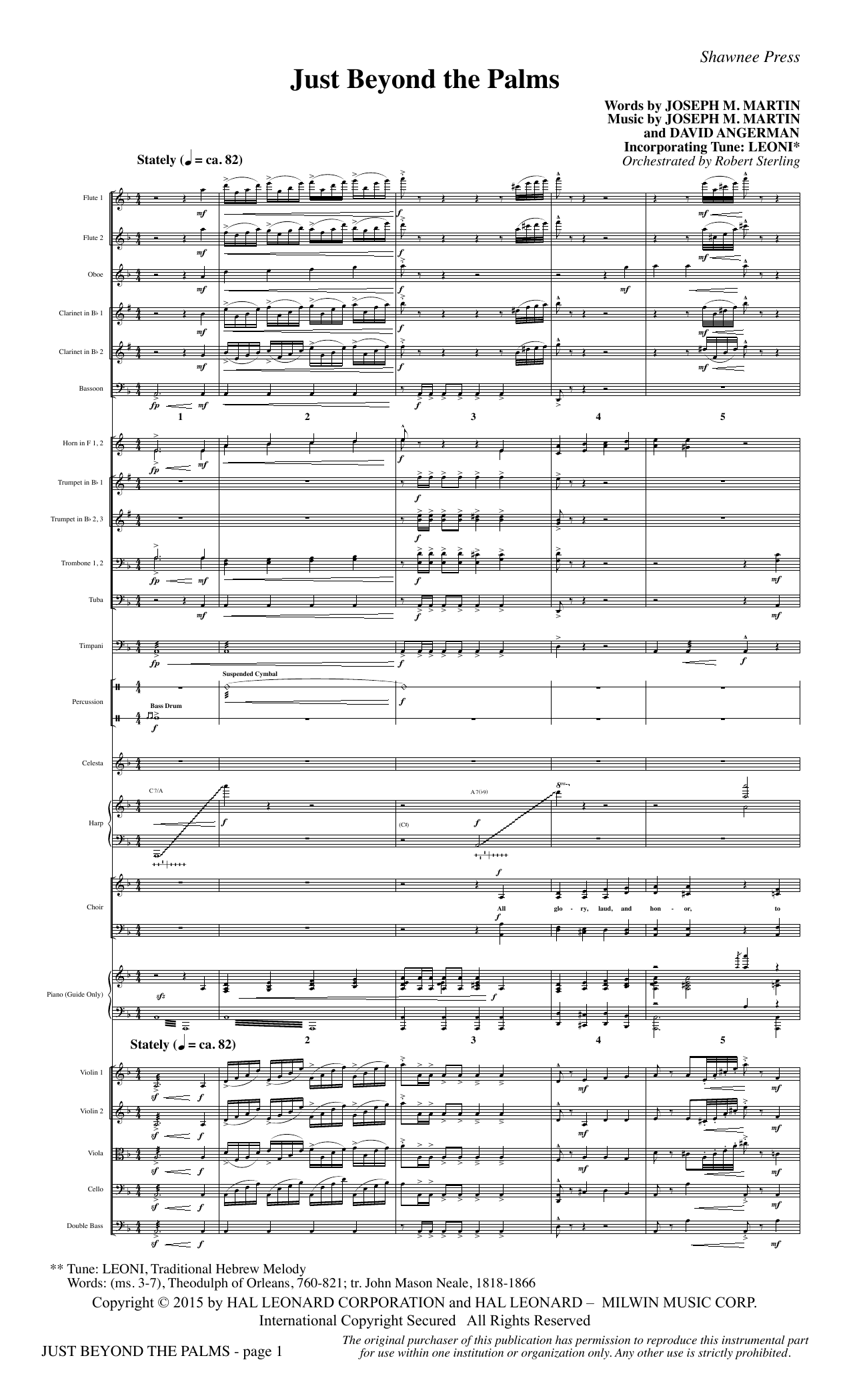 Learn to play Joseph M. Martin Just Beyond the Palms - Full Score sheet music for Choir Instrumental Pak in minutes. Joseph M. Martin Just Beyond the Palms - Full Score sheet music preview music notes and score for Choir Instrumental Pak including 14 page(s)