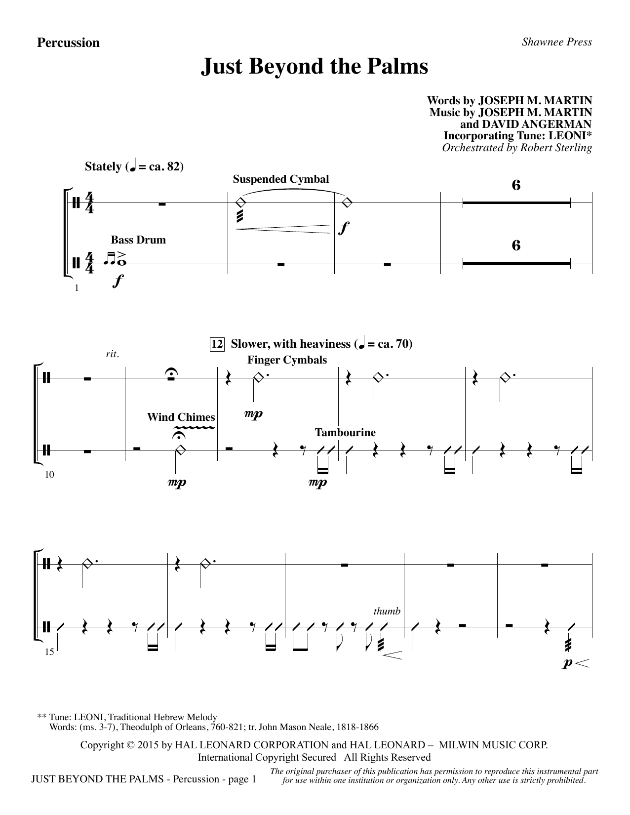 Learn to play Joseph M. Martin Just Beyond the Palms - Percussion sheet music for Choir Instrumental Pak in minutes. Joseph M. Martin Just Beyond the Palms - Percussion sheet music preview music notes and score for Choir Instrumental Pak including 3 page(s)
