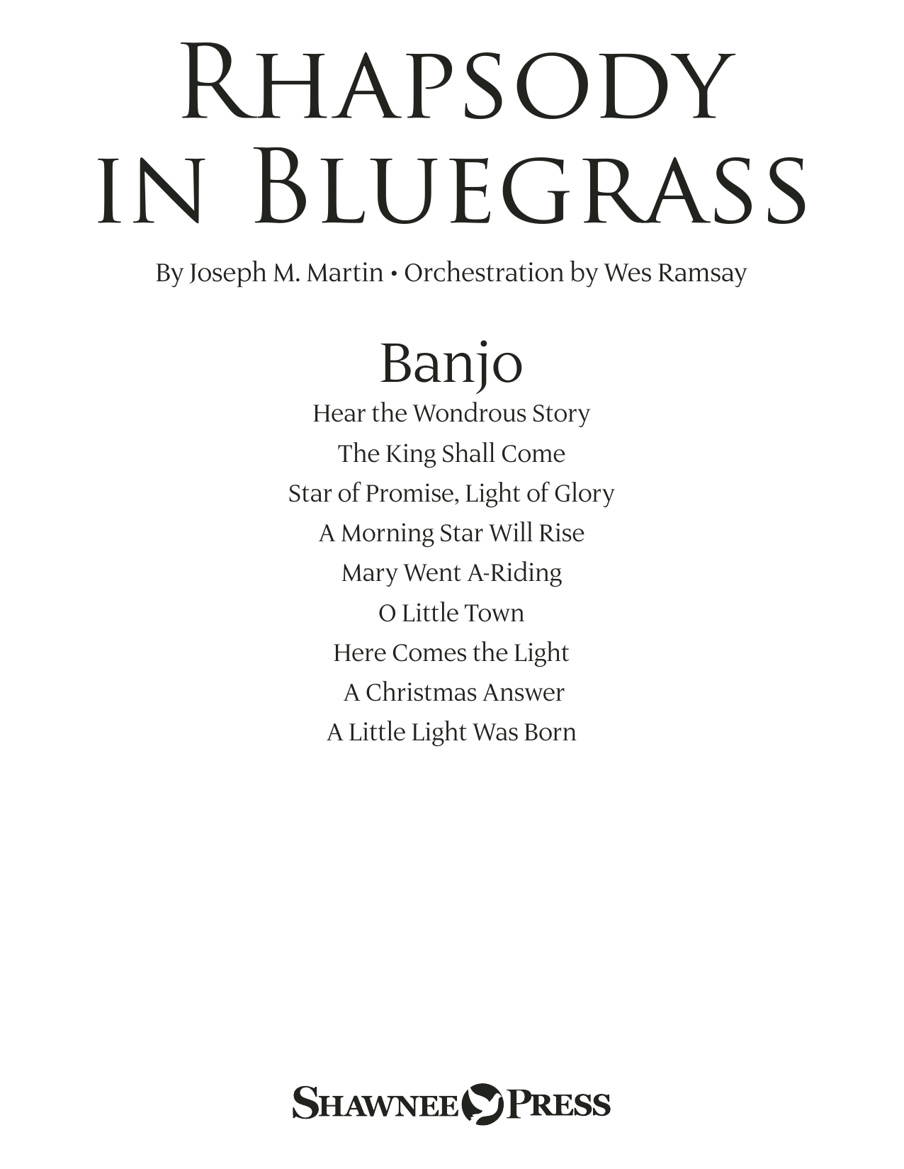 Joseph M. Martin Rhapsody in Bluegrass - Banjo sheet music preview music notes and score for Choir Instrumental Pak including 27 page(s)