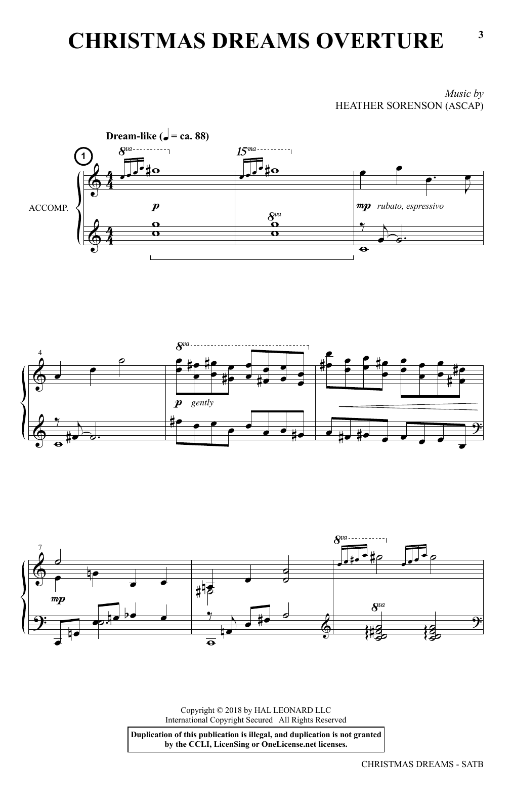 Learn to play Joseph M. Martin and Heather Sorenson Christmas Dreams (A Cantata) sheet music for SATB Choir in minutes. Joseph M. Martin and Heather Sorenson Christmas Dreams (A Cantata) sheet music preview music notes and score for SATB Choir including 116 page(s)