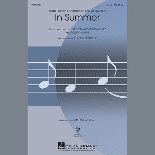 Robert Lopez In Summer (arr. Alan Billingsley) pictures Robert Lopez In Summer (arr. Alan Billingsley) profile picture