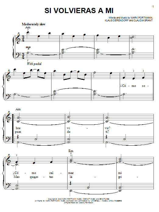 Learn to play Josh Groban Si Volvieras A Mi sheet music for Easy Piano in minutes. Josh Groban Si Volvieras A Mi sheet music preview music notes and score for Easy Piano including 9 page(s)