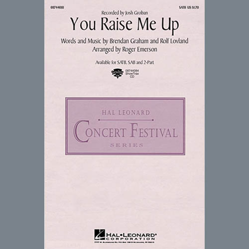 Josh Groban You Raise Me Up (arr. Roger Emerson) pictures Josh Groban You Raise Me Up (arr. Roger Emerson) profile picture