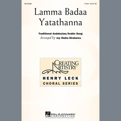 Traditional Lamma Badaa Yatathanna (arr. Joy Ondra Hirokawa) pictures Traditional Lamma Badaa Yatathanna (arr. Joy Ondra Hirokawa) profile picture