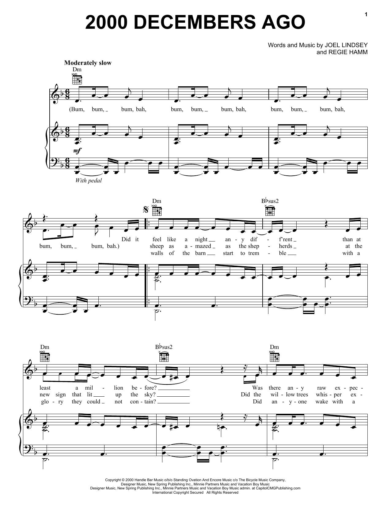 Learn to play Joy Williams 2000 Decembers Ago sheet music for Piano, Vocal & Guitar (Right-Hand Melody) in minutes. Joy Williams 2000 Decembers Ago sheet music notes and chords