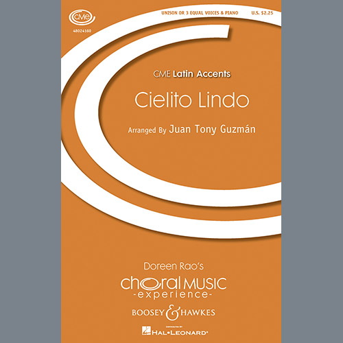 Download or print Juan-Tony Guzman Cielito Lindo Sheet Music Printable PDF 9-page score for Concert / arranged Unison Choir SKU: 252112.