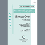 Download or print Jude Roldan Sing as One Sheet Music Printable PDF 11-page score for Traditional / arranged 3-Part Mixed Choir SKU: 459688