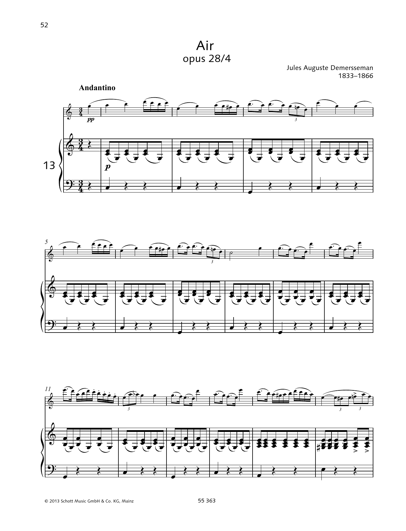 Learn to play Jules Auguste Demersseman Air sheet music for Woodwind Solo in minutes. Jules Auguste Demersseman Air sheet music preview music notes and score for Woodwind Solo including 4 page(s)