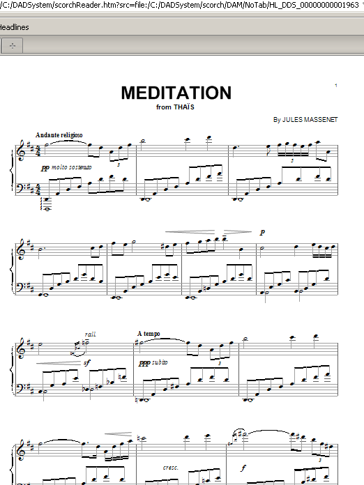 Learn to play Jules Massenet Meditation sheet music for Piano in minutes. Jules Massenet Meditation sheet music preview music notes and score for Piano including 3 page(s)
