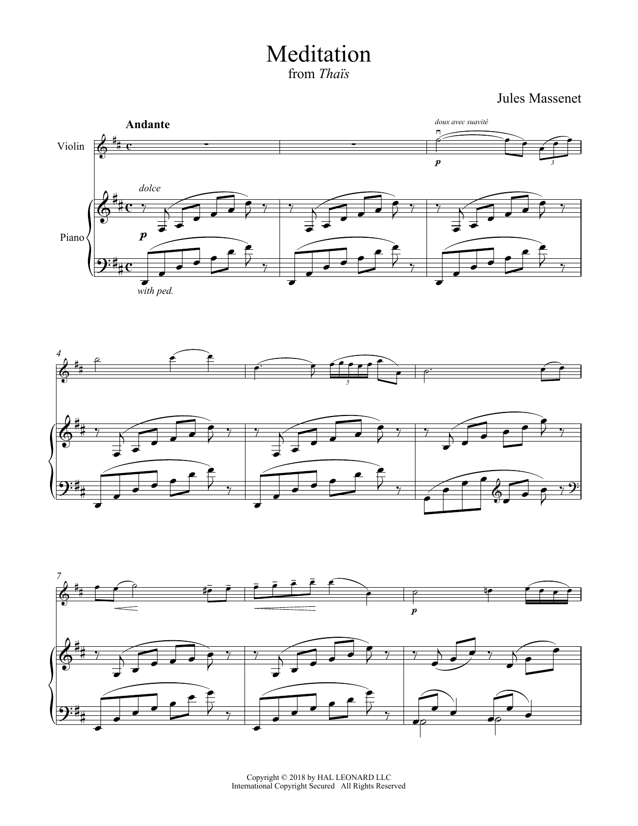 Learn to play Jules Massenet Meditation sheet music for Piano in minutes. Jules Massenet Meditation sheet music preview music notes and score for Piano including 3 page(s)