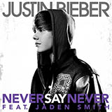 Download or print Justin Bieber Never Say Never Sheet Music Printable PDF 5-page score for Pop / arranged Piano (Big Notes) SKU: 94127