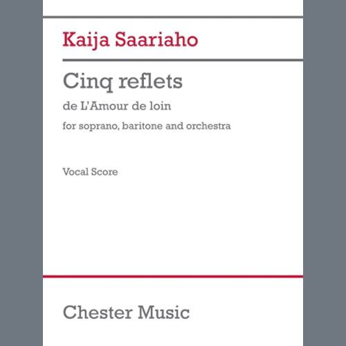 Kaija Saariaho Cinq reflets (vocal score) profile picture