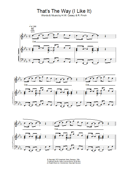 Learn to play KC and The Sunshine Band That's The Way (I Like It) sheet music for Guitar Tab in minutes. KC and The Sunshine Band That's The Way (I Like It) sheet music preview music notes and score for Guitar Tab including 4 page(s)