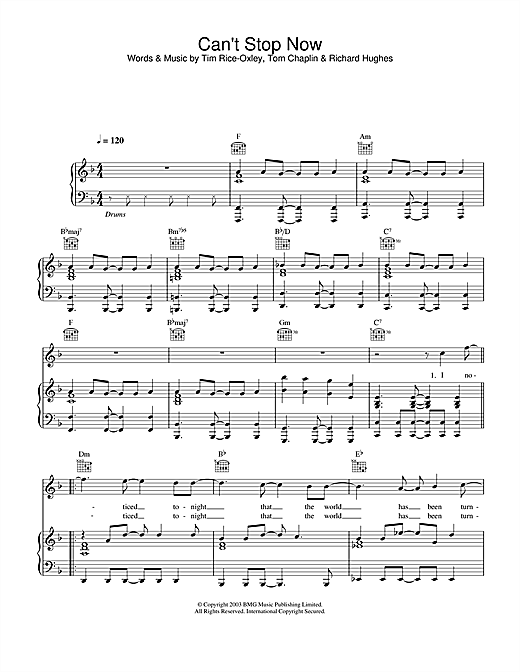 Learn to play Keane Can't Stop Now sheet music for Easy Piano in minutes. Keane Can't Stop Now sheet music notes and chords
