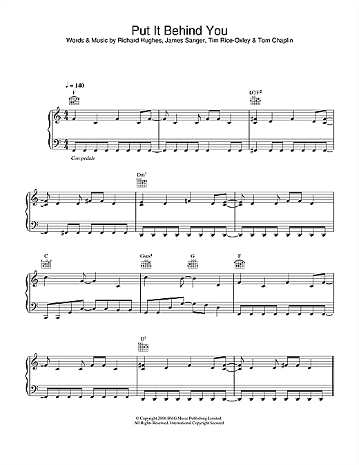 Learn to play Keane Put It Behind You sheet music for Piano, Vocal & Guitar in minutes. Keane Put It Behind You sheet music notes and chords
