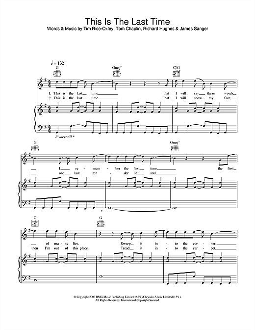 Learn to play Keane This Is The Last Time sheet music for Easy Piano in minutes. Keane This Is The Last Time sheet music notes and chords