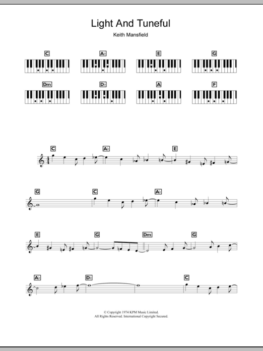 Learn to play Keith Mansfield Light And Tuneful (Wimbledon Opening Theme) sheet music for Alto Saxophone in minutes. Keith Mansfield Light And Tuneful (Wimbledon Opening Theme) sheet music preview music notes and score for Alto Saxophone including 2 page(s)