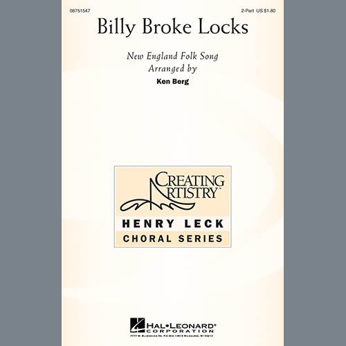 Traditional Folksong Billy Broke Locks (arr. Ken Berg) profile picture