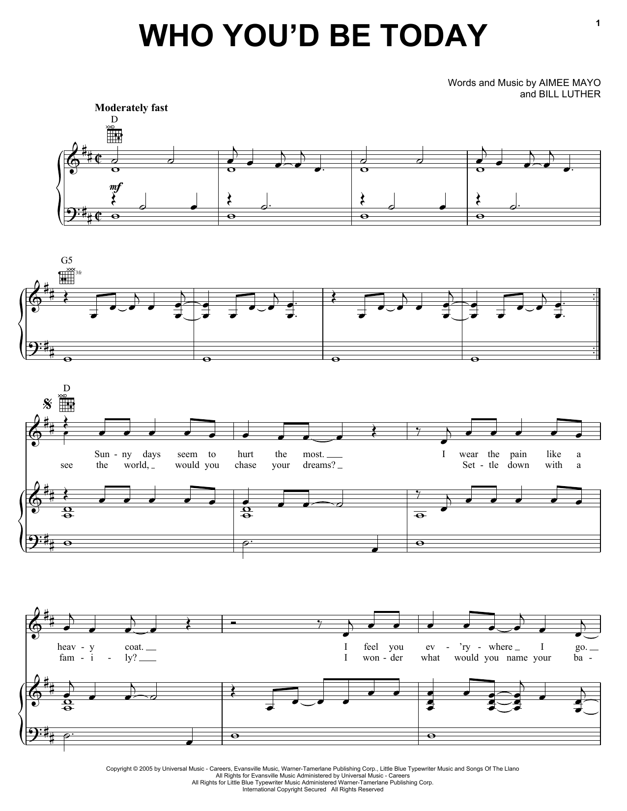 Learn to play Kenny Chesney Who You'd Be Today sheet music for Easy Guitar Tab in minutes. Kenny Chesney Who You'd Be Today sheet music preview music notes and score for Easy Guitar Tab including 4 page(s)