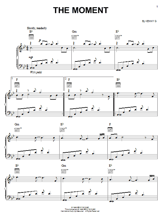 Learn to play Kenny G The Moment sheet music for Piano in minutes. Kenny G The Moment sheet music notes and chords
