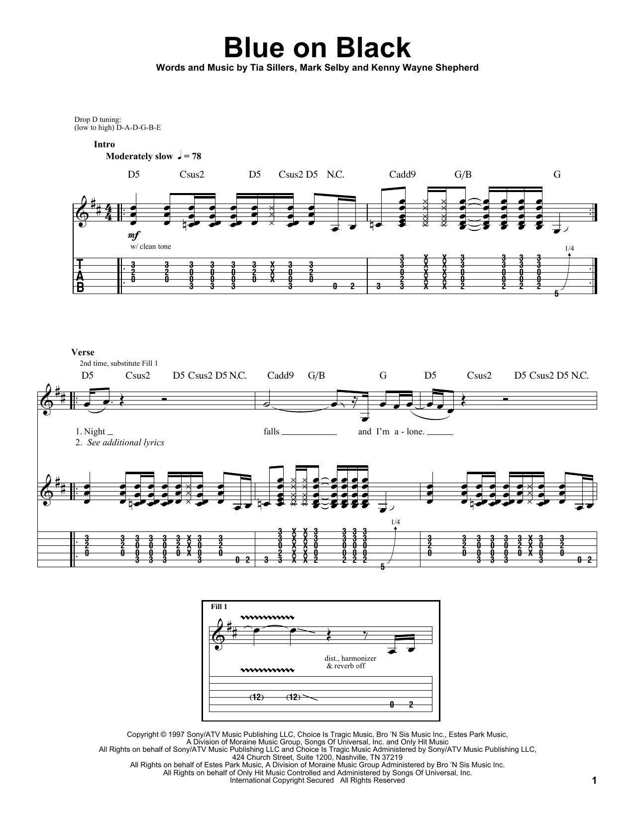 Learn to play Kenny Wayne Shepherd Blue On Black sheet music for Guitar Tab in minutes. Kenny Wayne Shepherd Blue On Black sheet music preview music notes and score for Guitar Tab including 9 page(s)