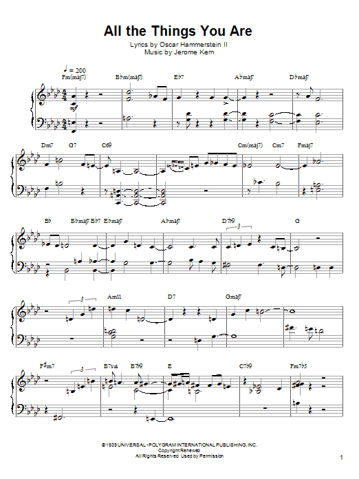 Learn to play Kenny Werner All The Things You Are sheet music for ARTPNO in minutes. Kenny Werner All The Things You Are sheet music preview music notes and score for ARTPNO including 12 page(s)