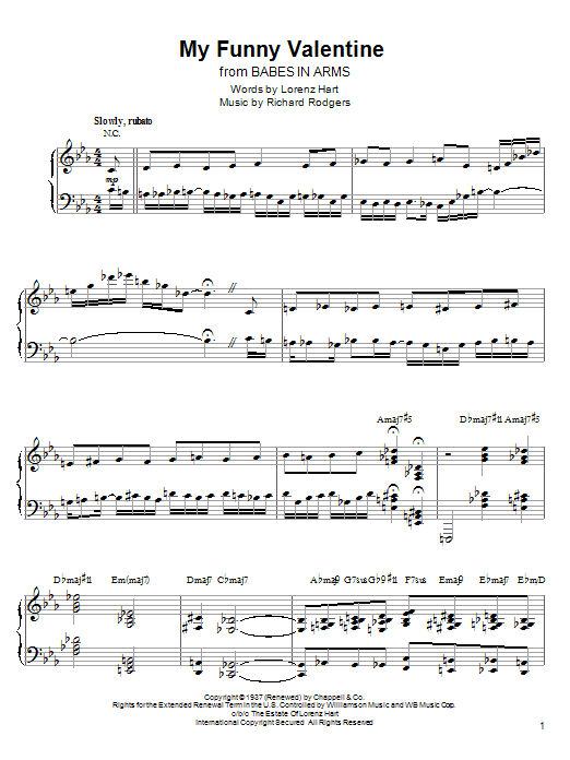 Learn to play Kenny Werner My Funny Valentine sheet music for ARTPNO in minutes. Kenny Werner My Funny Valentine sheet music preview music notes and score for ARTPNO including 9 page(s)