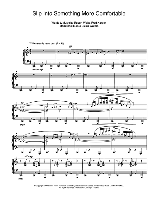 Learn to play Kinobe Slip Into Something More Comfortable sheet music for Piano in minutes. Kinobe Slip Into Something More Comfortable sheet music notes and chords