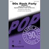 Download or print Kirby Shaw 90's Rock Party (Medley) Sheet Music Printable PDF 29-page score for Rock / arranged SATB SKU: 91536