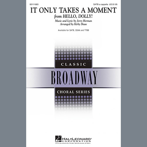 Jerry Herman It Only Takes A Moment (from Hello Dolly (arr. Kirby Shaw) profile picture