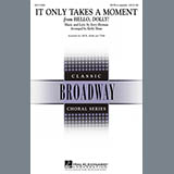 Download or print Jerry Herman It Only Takes A Moment (from Hello Dolly) (arr. Kirby Shaw) Sheet Music Printable PDF 3-page score for Concert / arranged TTBB SKU: 94969