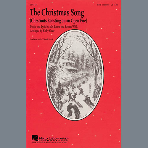 Download Kirby Shaw The Christmas Song (Chestnuts Roasting On An Open Fire) Sheet Music arranged for SSAA Choir - printable PDF music score including 5 page(s)