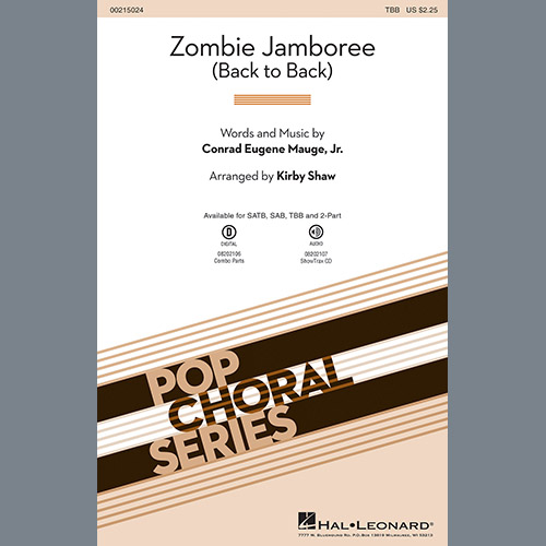 Download Kirby Shaw Zombie Jamboree (Back To Back) Sheet Music arranged for TBB - printable PDF music score including 12 page(s)