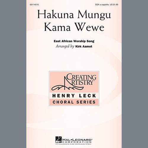 Traditional Spiritual Hakuna Mungu Kama Wewe (arr. Kirk Aamot) profile picture